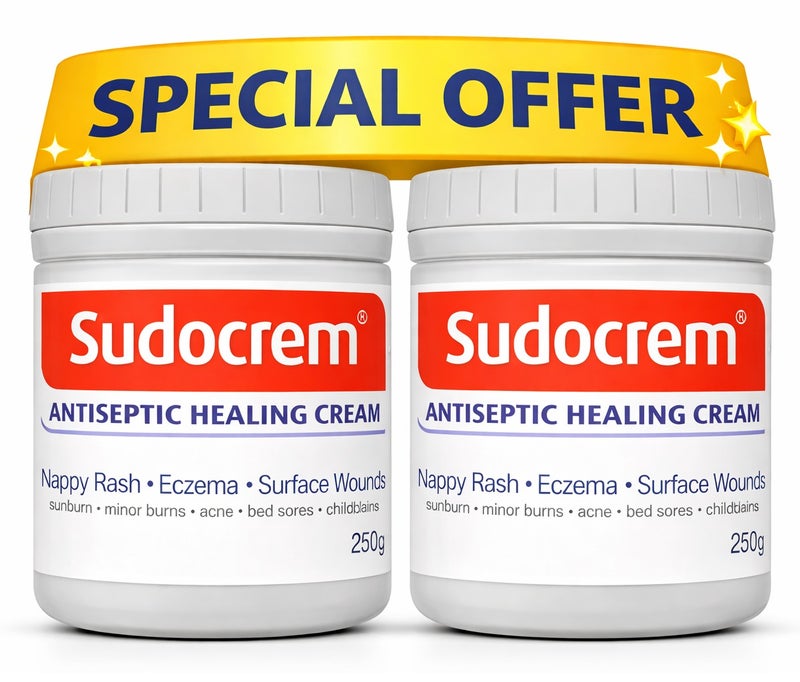 Sudocrem Pack of 2 Antiseptic Healing Cream - 250g - Image 1